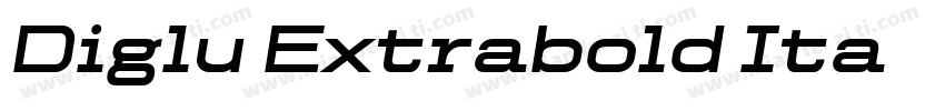 Diglu Extrabold Ita字体转换